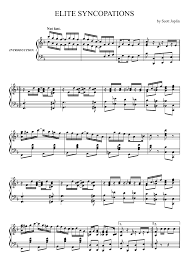 Elite Syncopations By Scott Joplin Pub 1902 Piano Sheet Music Classical Music Lessons Piano Sheet Music