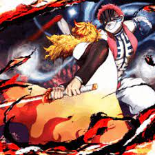 Giyu tomioka #shinobu kocho #rengoku kyojuro #tengen uzui #tokito muichiro #mitsuri #himejima #shinazugawa sanemi #anime gif #kimetsu no yaiba inosuke. Kyojuro Rengoku Vs Akaza Demon Slayer 4k By æ¨¹ Wallpapers Hdv