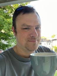 Enjoying morning coffee