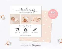 birth announcement template newborn card baby announcement etsy in 2021 birth announcement template boy birth announcement card birth announcement