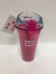 New Dunkin Donuts Acrylic Tumbler Pink Travel Coffee Mug 16 Ounces Dunkindonuts Dunkin Donuts Best Coffee Mugs Dunkin