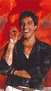 Scar Face Tony Montana Art Al Pacino Red Case For Iphone Video Al Pacino Tony Montana Scarface Movie