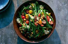 Tomato Green Bean Salad With Chickpeas Feta And Dill Recipe Nyt Cooking