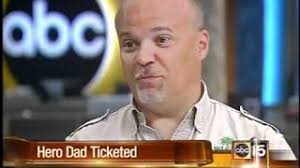 New Jersey dad Frank Roder saves son, get two traffic ticket