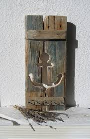 Accroche Porte Clef En Bois Flotte Avec Ancre Marine Meubles Et Rangements Par Vidal Tm Carpinteria