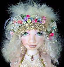 Winter Dreams, Beautiful 18" Cloth Doll Making Sewing Pattern (PDF  Download) by Kim McDermott