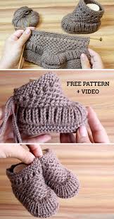 Simple crochet baby booties written pattern. Beautiful Skills Crochet Knitting Quilting Warm Baby Booties Free Pattern Tutorial