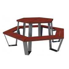 Composé dune forme hexagonale en plexi 3 mm finement gravée et personnalisé avec vos prénoms et date. Stylla Table Hexagonale Mix Urbain Mobilier Urbain En Plastique Recycle