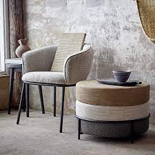 Disponible à l'unité en magasin. Chaise Salle A Manger Design Laine Boucle Cortone Cdc Design