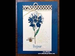 It is created with the stampin' up grace's garden stamp set and coordinating garden gateway dies. Card Making Video With Stampin Up Touches Of Texture Youtube