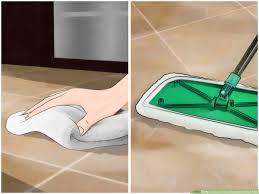 to clean grout between floor tiles