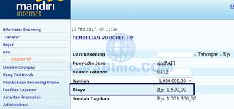 Baik beli pulsa telkomsel, indosat ooredoo, xl, tri, axis, smartfren dan bolt. Berapa Biaya Adm Beli Pulsa Di Mandiri