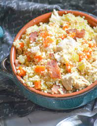 He loved the chicken but couscous isn't his thing. One Pot Chicken Bacon Couscous 4 Sons R Us