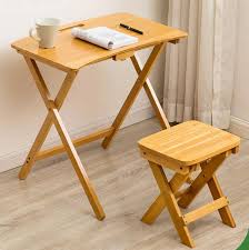 Wooden folding chairs make the event special, warm and intimate. Solid Wood Folding Laptop Table Study Desk Table Chair Set For Kids Writing Reading Studying Height Adjustable Bamboo Material Laptop Desks Aliexpress