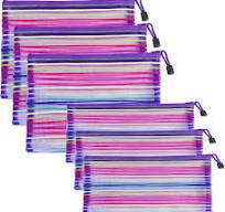 Amazon.com: Mesh Bags with Zipper (6 Pack), Nylon Makeup Bag ...