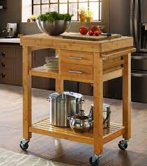 What can you do with an island cart? Rolling Bamboo Wood Kitchen Island Cart Trolley Cabinet W Towel Rack Drawers Transitional Kitchen Islands And Kitchen Carts By Crosslinks Houzz