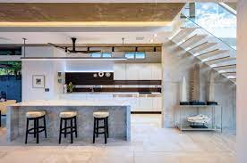 Small lobby design ideas and photos. Minimalist Kitchen Design Complements Sculptural Trends