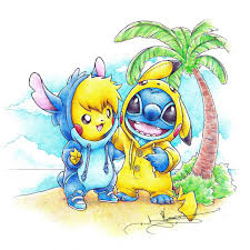 Find and save images from the kawaiipokemongames collection by 狼少女 ~ (okamishojo) on we heart it, your everyday app to get lost in what you love. Pikachu E Stitch Kawaii Novocom Top
