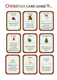 Christmas Card Game Christmas Worksheets Christmas Lesson Card Games