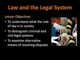Law And The Legal System Prezentaciya Onlajn