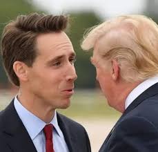 Trump jabs at Senator Josh Hawley after he pushes a bill to stop  politicians from trading stocks, including the President & Vice President.