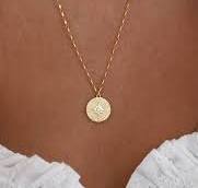 Sunbeam Necklace | Medallion Necklace | Gold Necklace | Coin ...