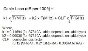 Coaxial Cable Loss Formula Image Master Cable And Service