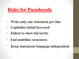 Tagged with webdev, beginners, advice, pseudocode. Pseudocode Online Presentation