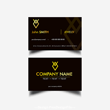 25+ trend terbaru visiting card background design png hd. Black Background Golden Font Business Card Design Vector Free Download