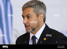 Buenos Aires, Argentina. 24th Jan, 2023. President of Paraguay Mario Abdo  Ben'tez seen during the Community of Latin American and Caribbean States  (CELAC) Summit in Buenos Aires. (Photo by Manuel Cortina/SOPA Images/Sipa