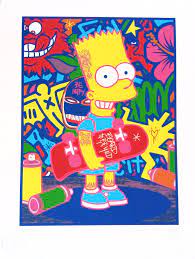 ▷ Bart Simpson by Speedy Graphito, 2021 | Print | Artsper (1395618)