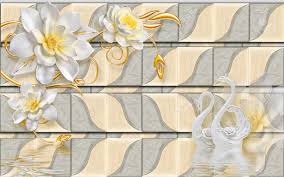 Just drag & drop the.zip file into lively window. 3d Flowers On Beautiful Wooden Background Wallpaper For Walls Stock Photo Picture And Royalty Free Image Image 135305527