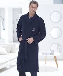 Robe De Chambre En Polaire 120 Cm Marine Homme 2097021 Damart