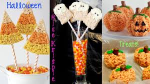 Recipe Review Halloween Rice Krispie Treats Pumpkins Ghosts Candy Halloween Rice Krispie Treats Halloween Treats Krispie Treats