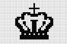 Crown Pixel Art Pixel Art Minecraft Pixel Art Graph Paper Art