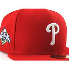 Philadelphia Phillies New Era Fitted Hats 2008 World Series Patch Fitted Hats New Era Hats New Era Fitted