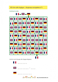 Sport cérébral® vous propose un grand choix de revues de tous vos jeux préférés et dans tous les niveaux : Jeu Pour Enfant A Imprimer Suite Logique Drapeaux Europeens N 1 Tete A Modeler