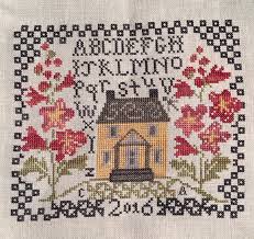 Evening Shades The Garden By Blackbird Designs Cross Stitch Samplers Cross Stitch House Cross Stitch