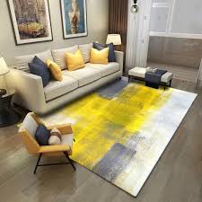 14 june, 2019 in kids room design, nursery & kids room. Fashion Modern Abstract Art Watercolor Yellow Grey Door Mat Rugs And Carpets For Home Living Room Bedroom Rugs Floor Mats Carpet Aliexpress