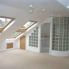 Attic Room With Privacy Glass Dividers Loft Conversion Bedroom Loft Conversion Loft Ensuite