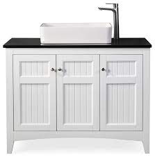 Worst service and so so cabinetry i chose thomasville cabinetry based on my contractors recommendation for a major kitchen renovation. 42 Thomasville White Vessel Sink Bath Vanity Transitional Bathroom Vanities And Sink Consoles By Chans Furniture Houzz