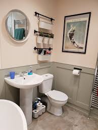 our new bathroom with ikea fintorp rails buckets and troughs for storage bathroom refurb july 2018 bathroom ikea edwardian house