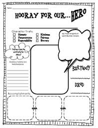Hooray For Heroes Biography Template Biography Template Teaching Writing Homeschool Writing