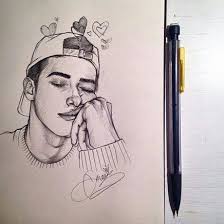 Happy Boy In A Drawing Art Sketches Art Drawings Sketches Pencil Art Drawings