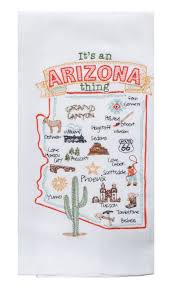 Embroidered flour sack towels placed over the oven or dishwasher handle adds a touch of character to any kitchen! It S An Arizona Thing Embroidered Cotton Flour Sack Dish Towel From Kay Dee Designs