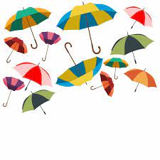 Colorful Umbrella Clipart, Cute Weather Clip Art, Rain Clouds By Pravokrugulnik TheHungryJPEG | stickhealthcare.co.uk