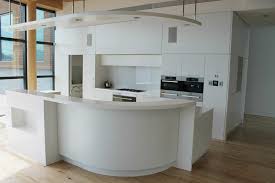 curved bespoke kitchen coronet woodware