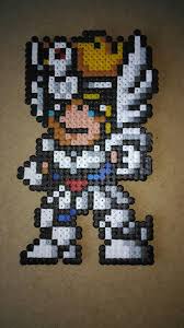 Hyoga Saint Seiya Perler Beads Abalorios Hama Hama Beads Punto De Cruz