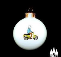 MBC: Motor Bike - Honda C90 / C70 - ( Inspired ) - ( illustrated ) -  Tribute - fine bone china - Tribute - Bauble
