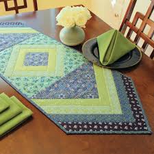 Quilt As You Go Table Runner Morning Blend In 2020 Quilted Table Runners Patterns Quilted Table Runners Quilt As You Go